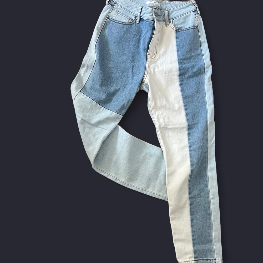 Colorblock Denim Jeans